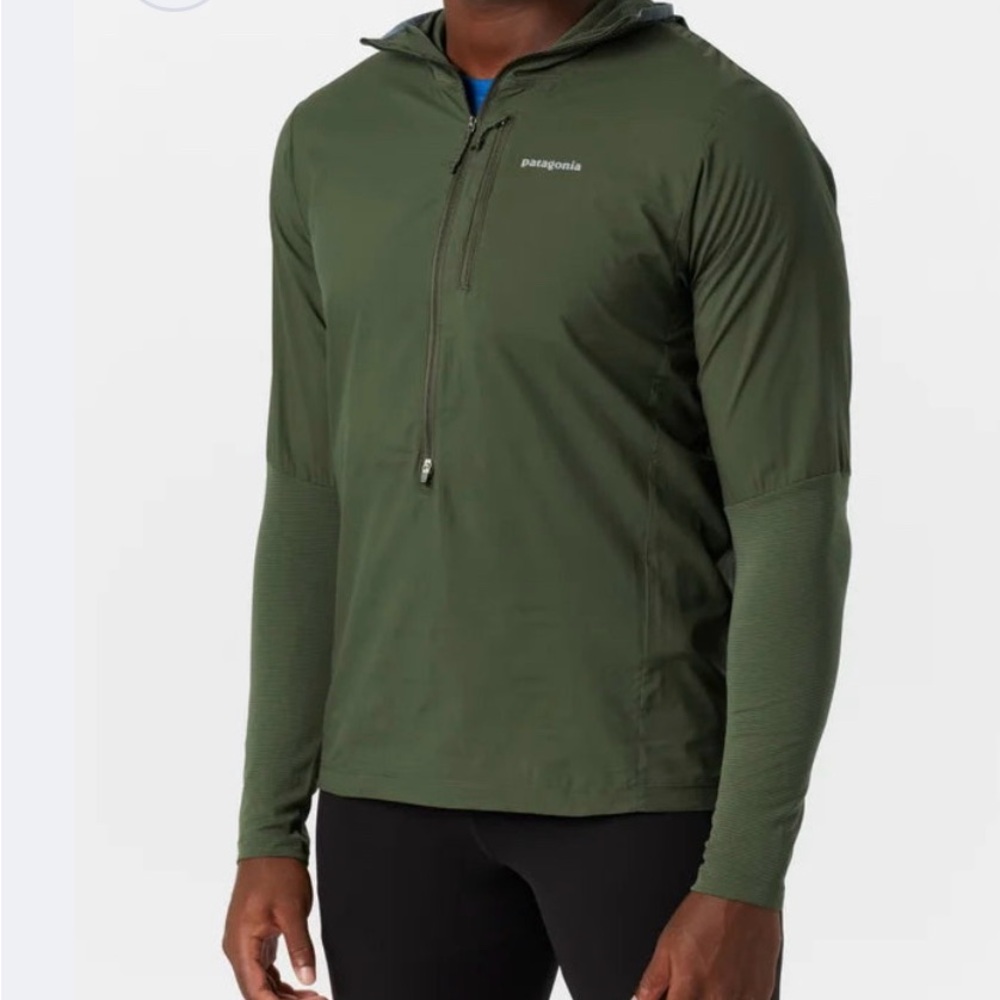 PATAGONIA Men’s Airshed Pro Pullover in pine needle green, NWT